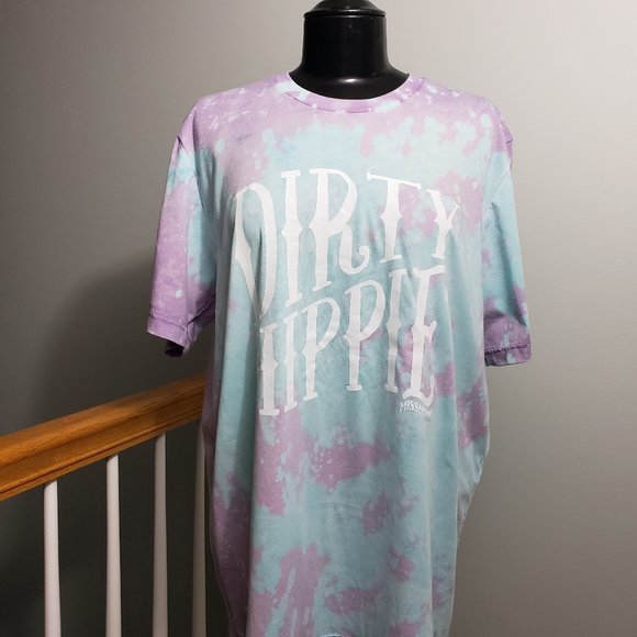 Groove with this Bleached "Dirty Hippie" T-Shirt - Picture 5 of 8
